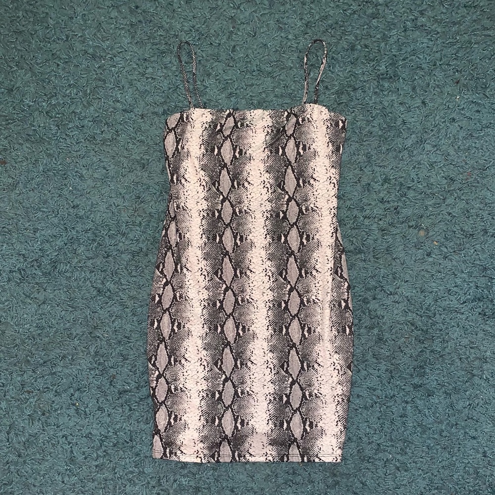 Snake print dress